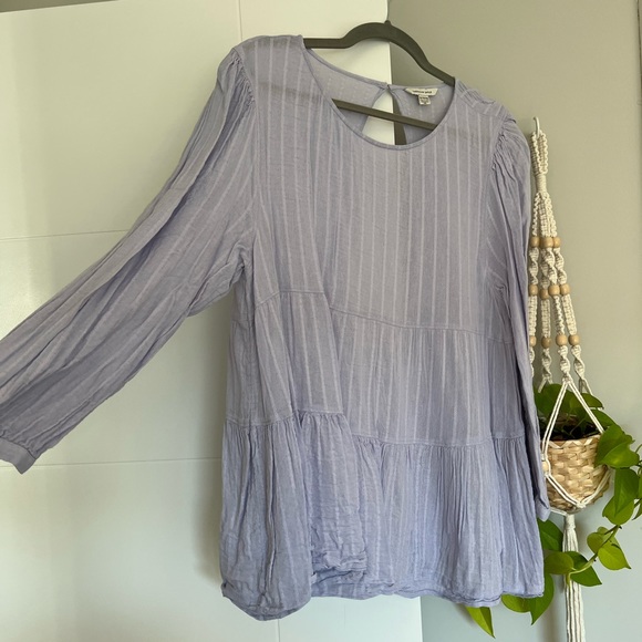 AE Lavender Long Sleeve Babydoll Top - XL - Picture 6 of 8